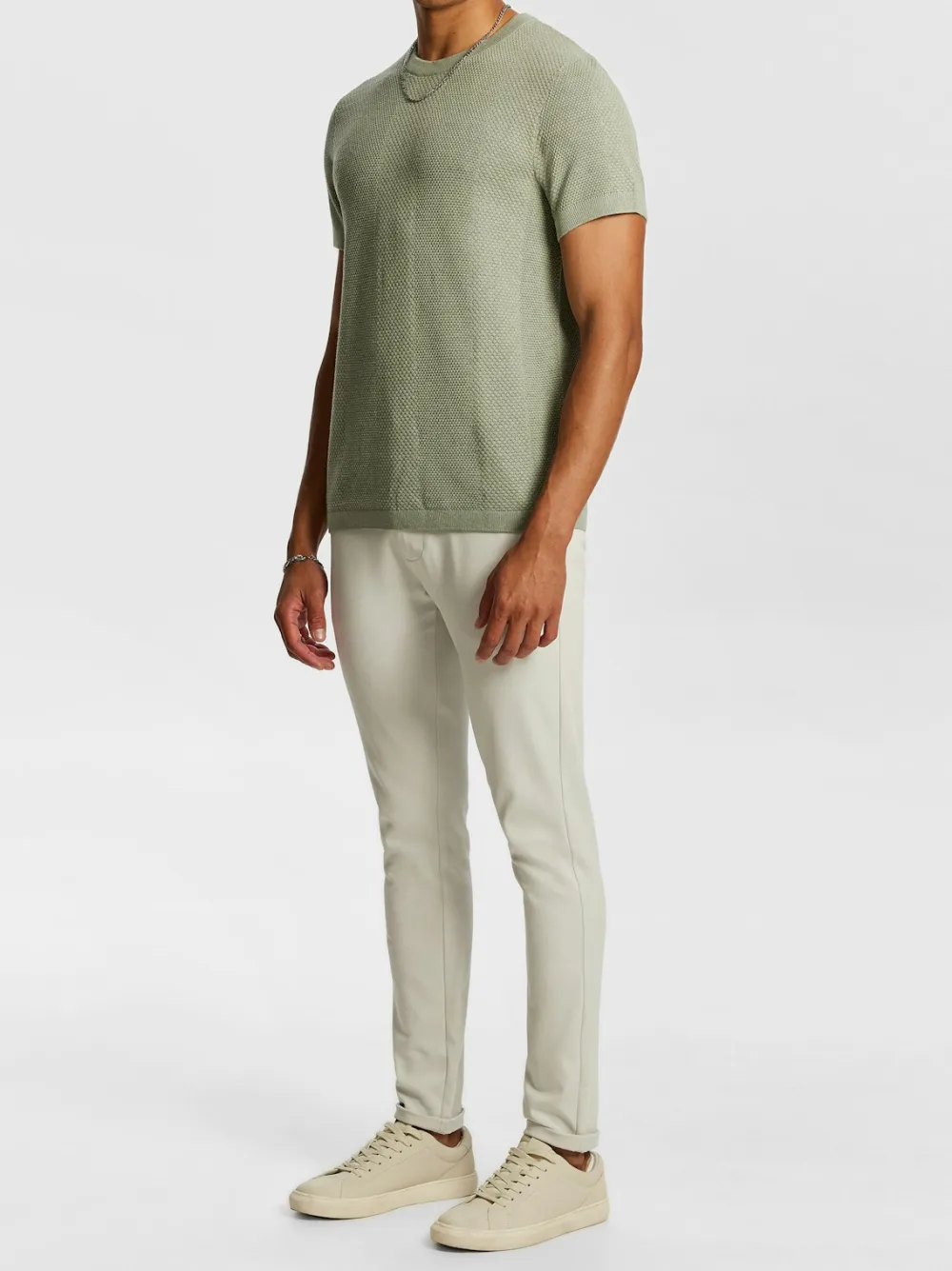 Soft Fabric Knit Short Sleeve T-Shirt