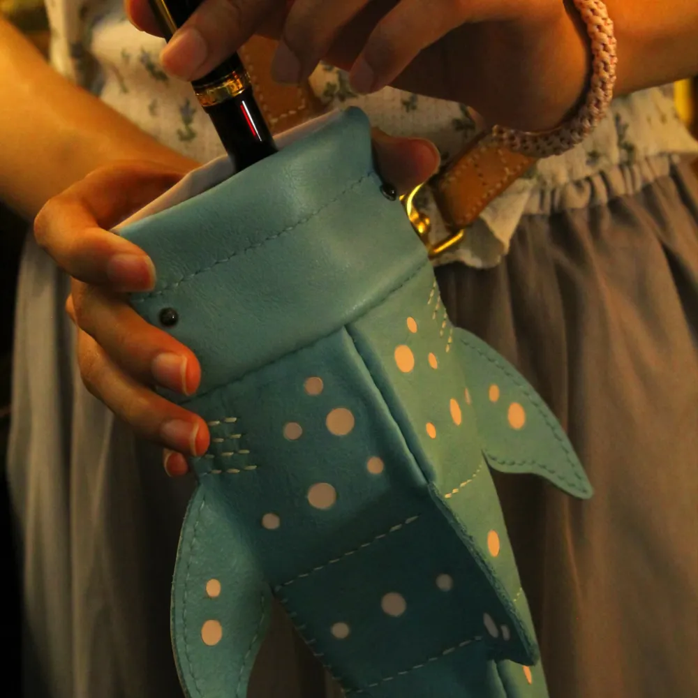 Cute Shark-Shaped Glasses Case Pencil Case Coin Purse