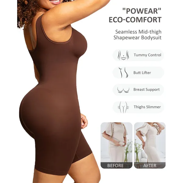 Seamless Bodysuit Tummy Control Butt Lifter Shapewear