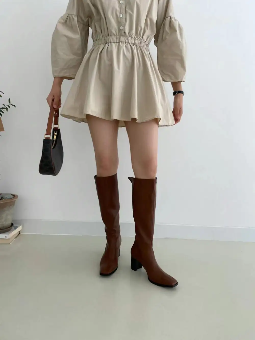 Chic Versatile Faux Leather Everyday Boots