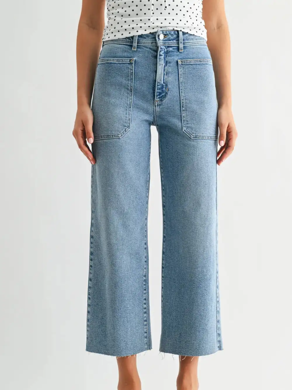 Utility Pocket Straight Jeans