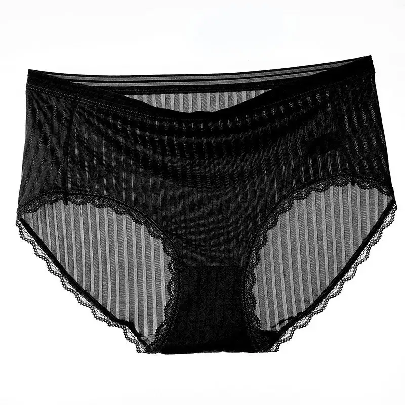 Plus Size High Waist Seamless Breathable Brief Panty