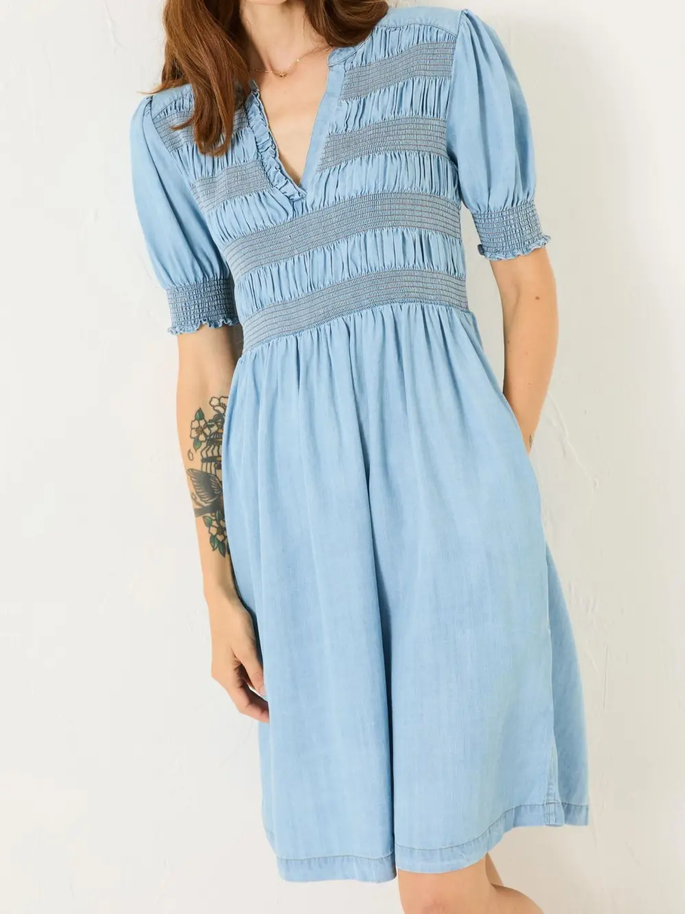 Light Blue Denim Juniper Dress