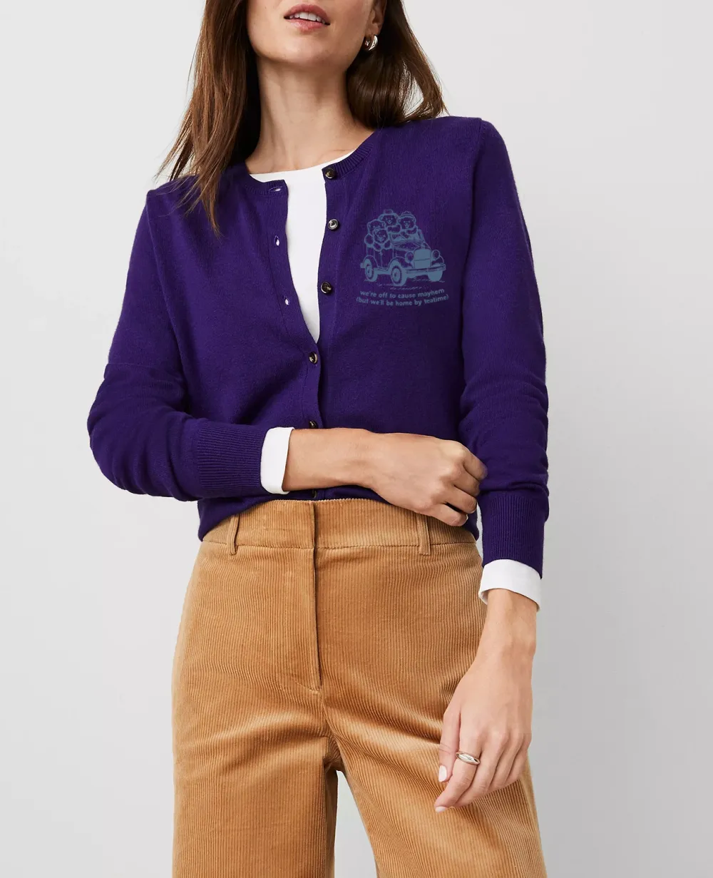 Ann 	Midnight Mulberry Cardigan