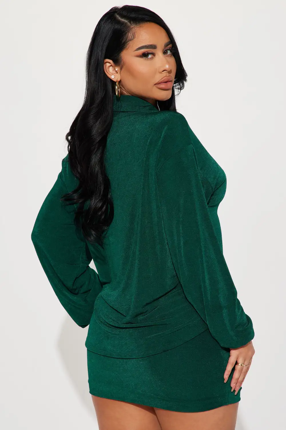 Give Me A Call Skirt Set - Hunter