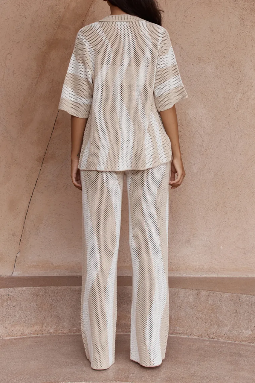 Cut-Out Design Pants