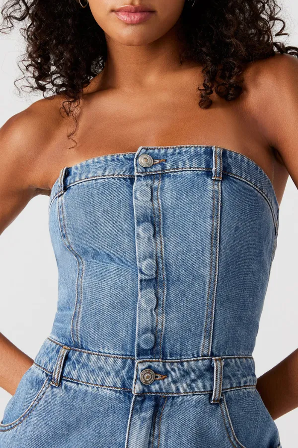 DUO DENIM JUMPSUIT