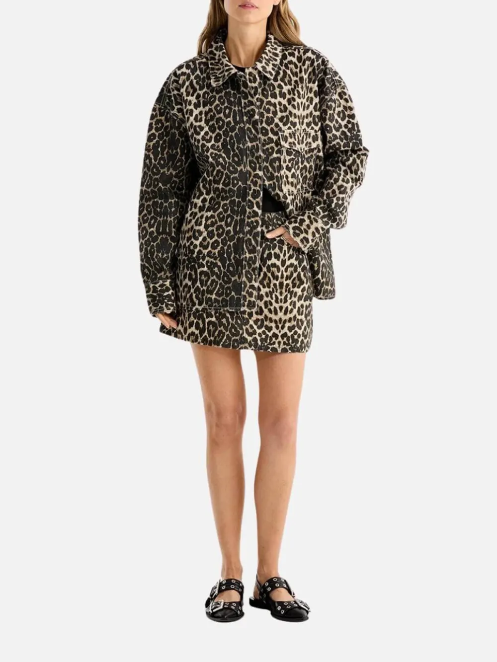 Leopard Print Button Up Shacket