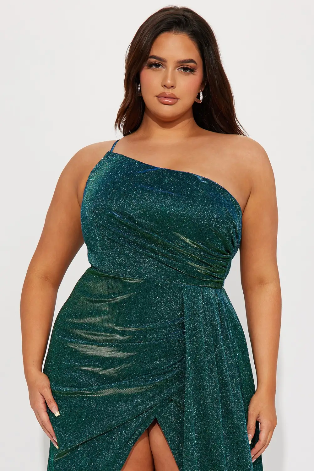 Daphne Lurex Gown - Emerald
