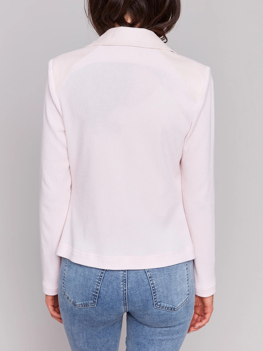 Versatile Slim Fit Waisted Women's Denim Jacket