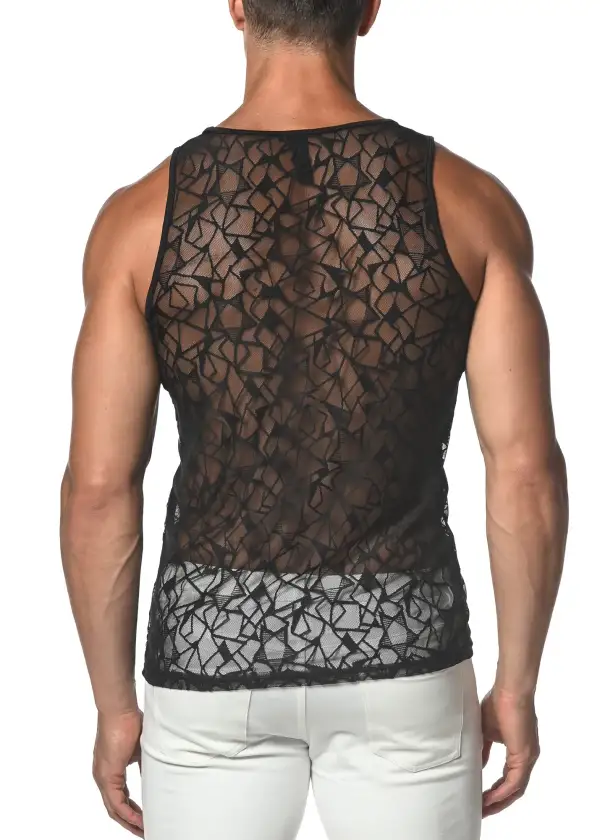 Textured Sleeveless Tank Top