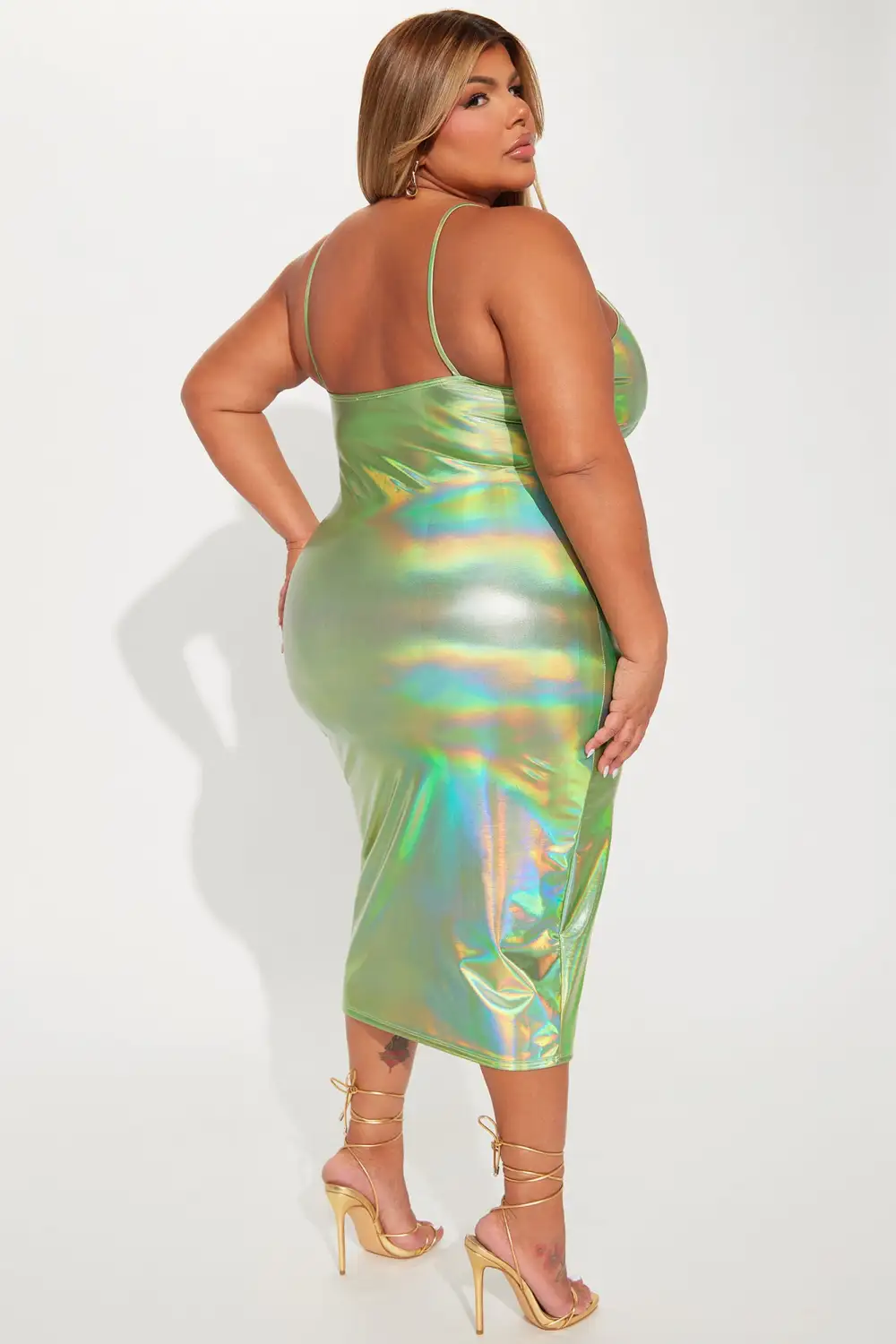 Planet Her Midi Dress - Green