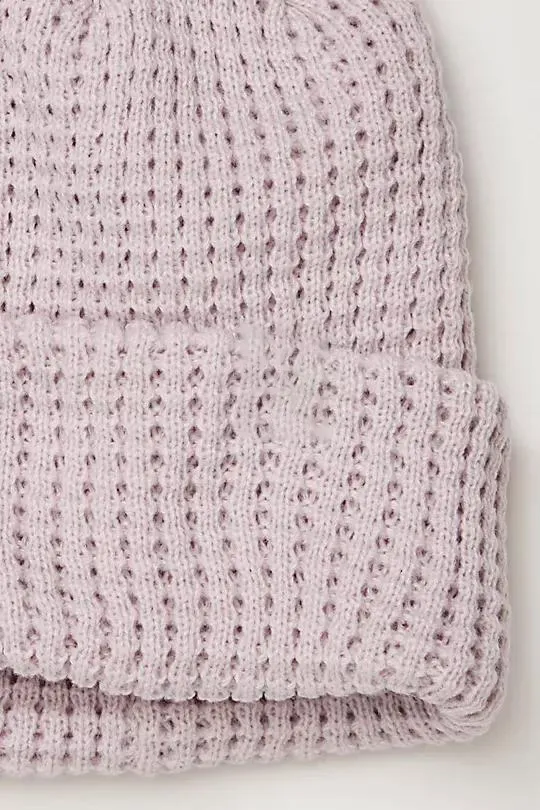Lavender Soft - Knit Cuffed Beanie