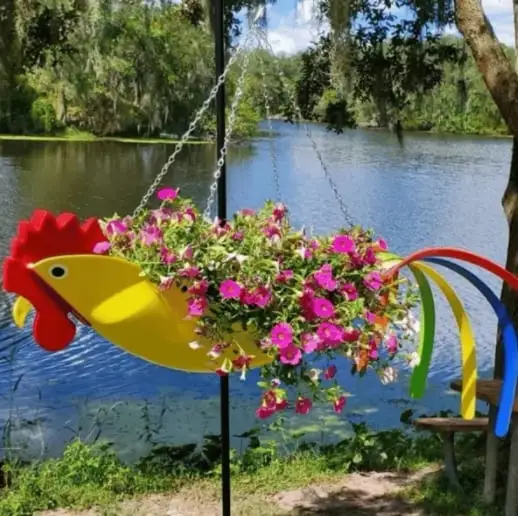 (Store Closing Sale) Colorful bird hanging planter