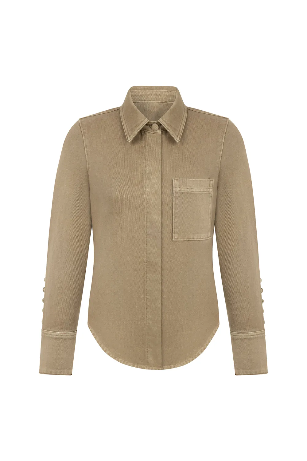 Lapel Denim Shirt