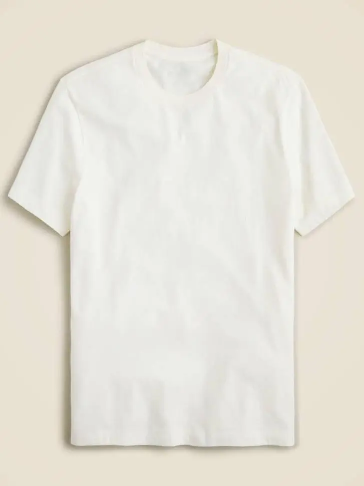 White Basic Crew Neck T-Shirt
