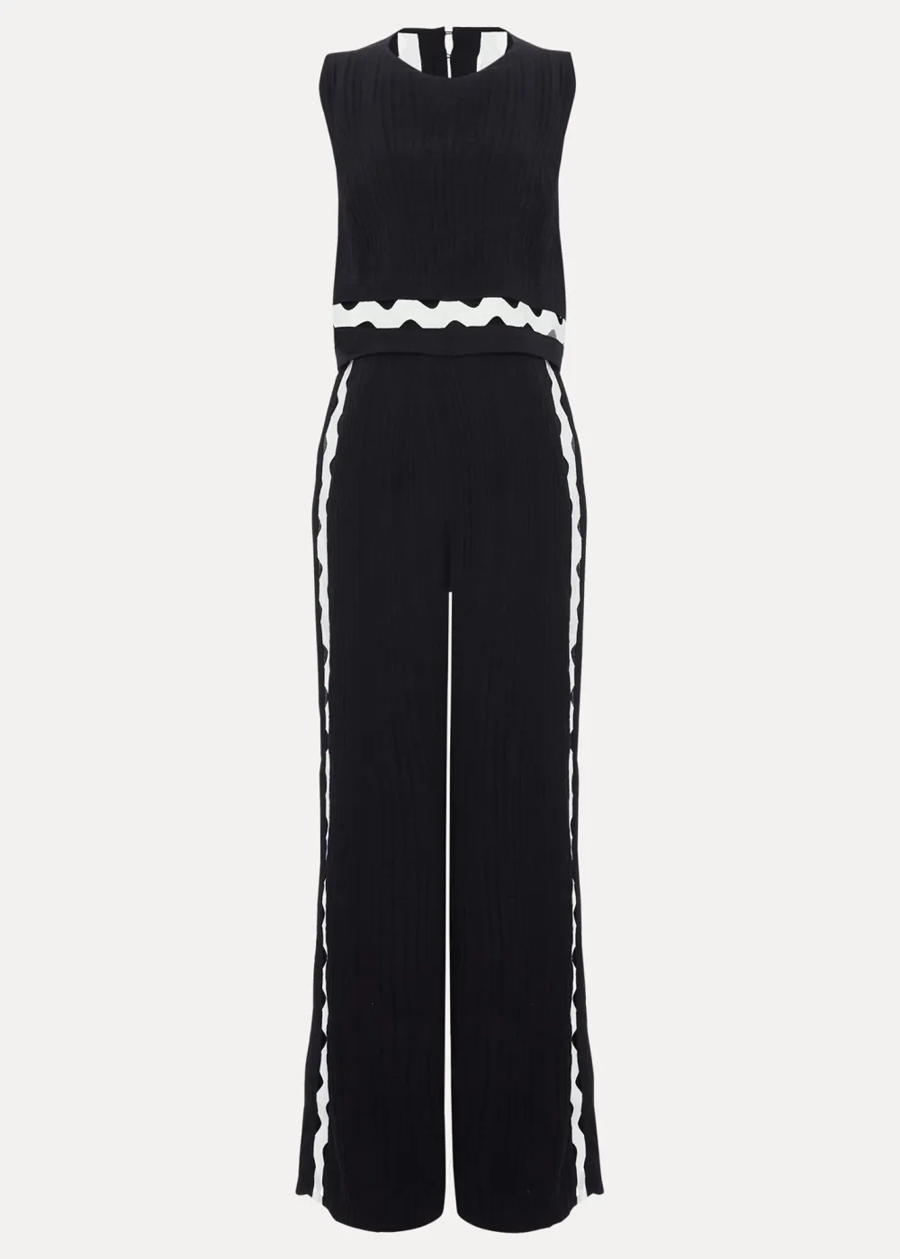 Exquisite Creative Hollow Contrast Color Jumpsuit