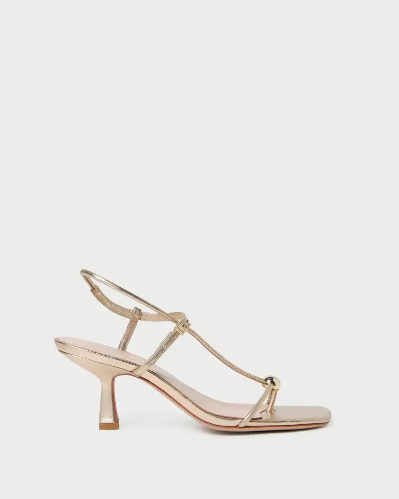 Leather Block Heel Sandals
