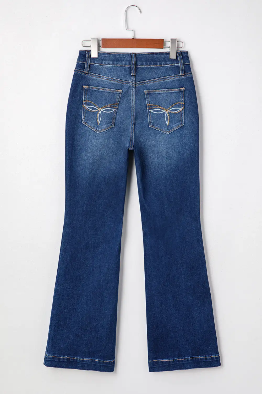 Western Stitch Patched Pocket Bootcut Jeans