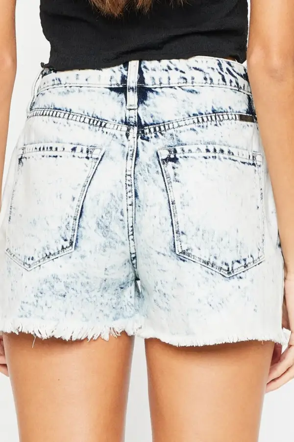 Laid Back Distressed Hem Shorts