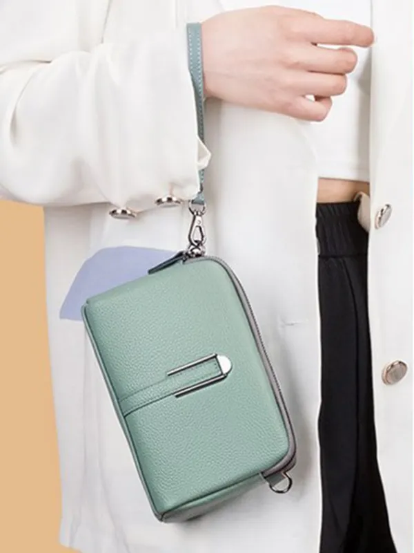 Urban Casual Leather Crossbody Bag