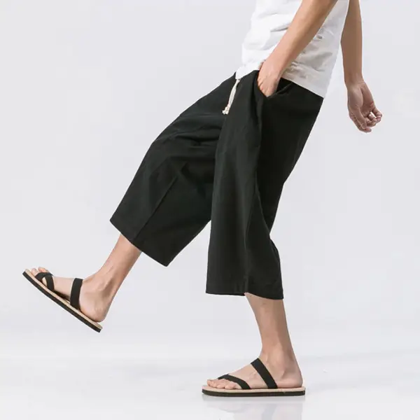 Lightweight Cropped Utility Pants