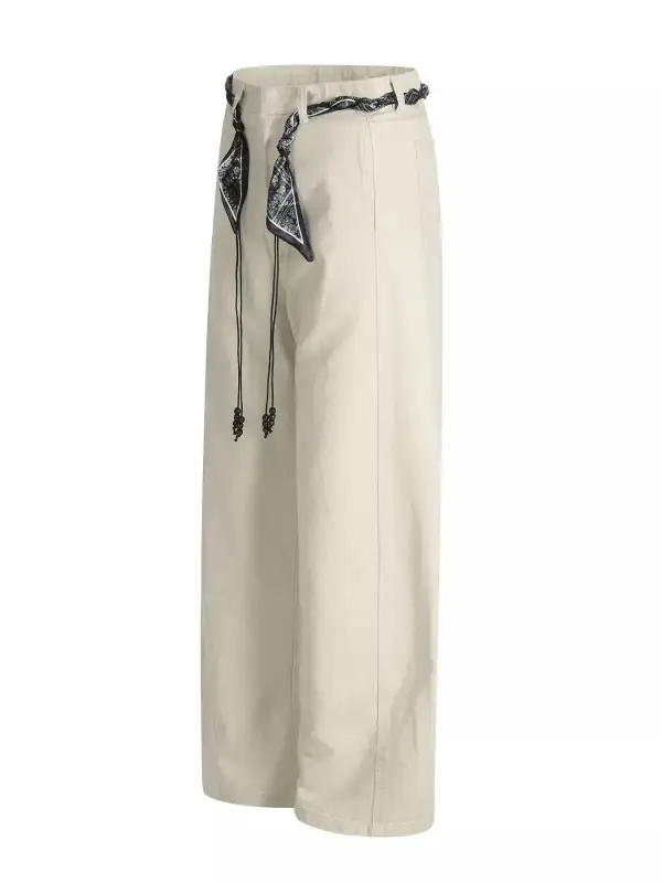 Relaxed Men's Wide Leg Pants