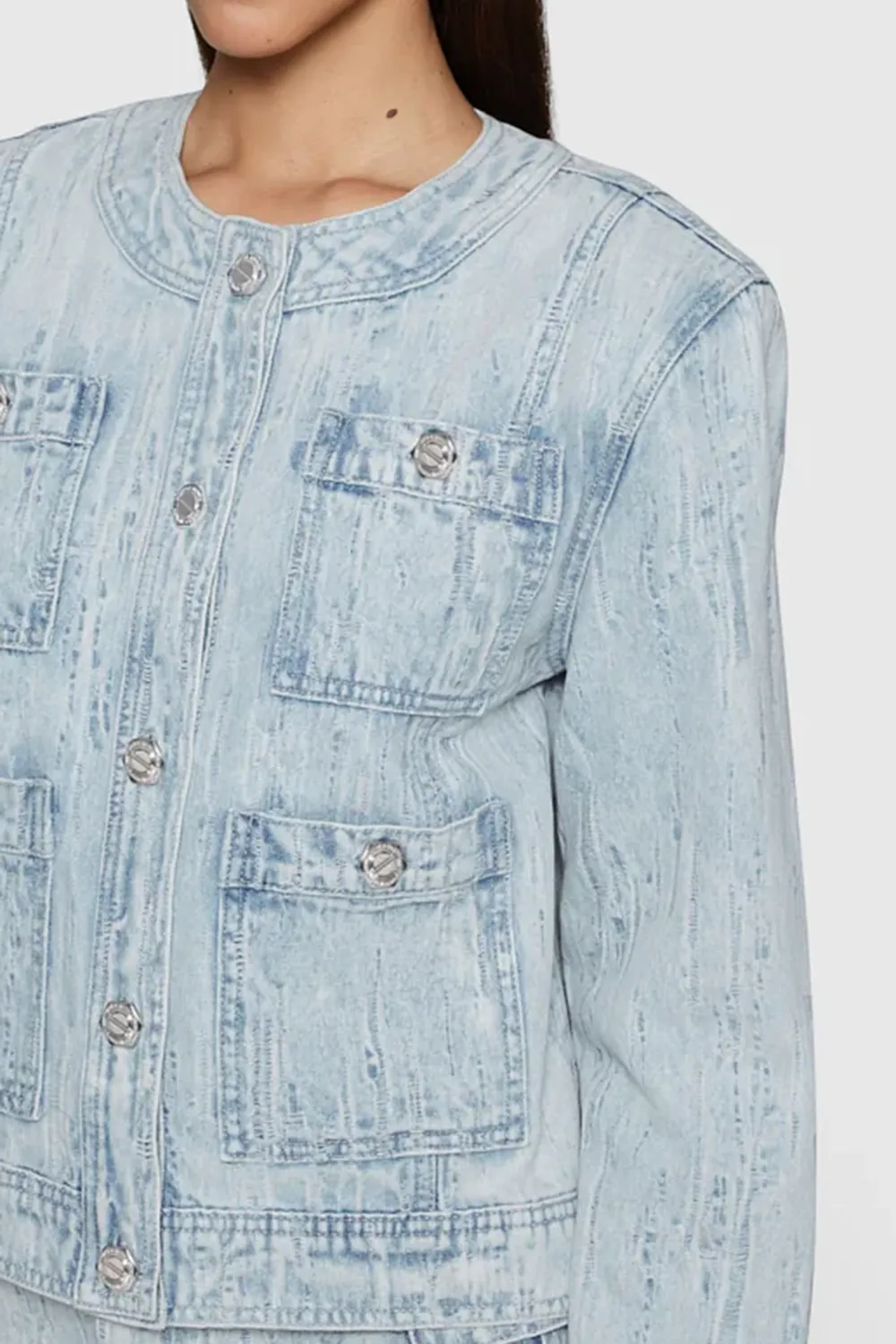 Women'S Stylish Pocket Denim Jacket