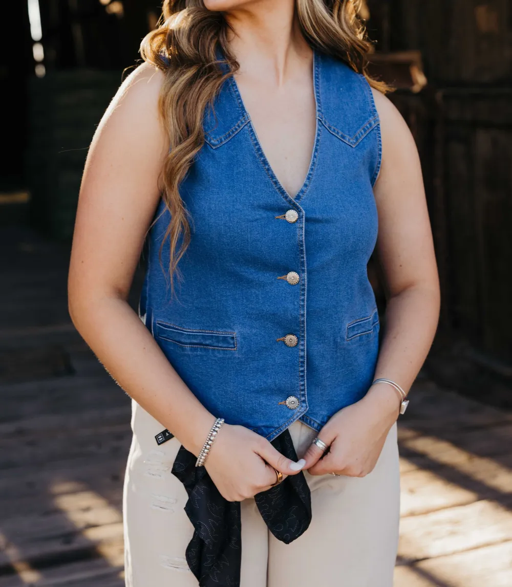Western Denim Vest