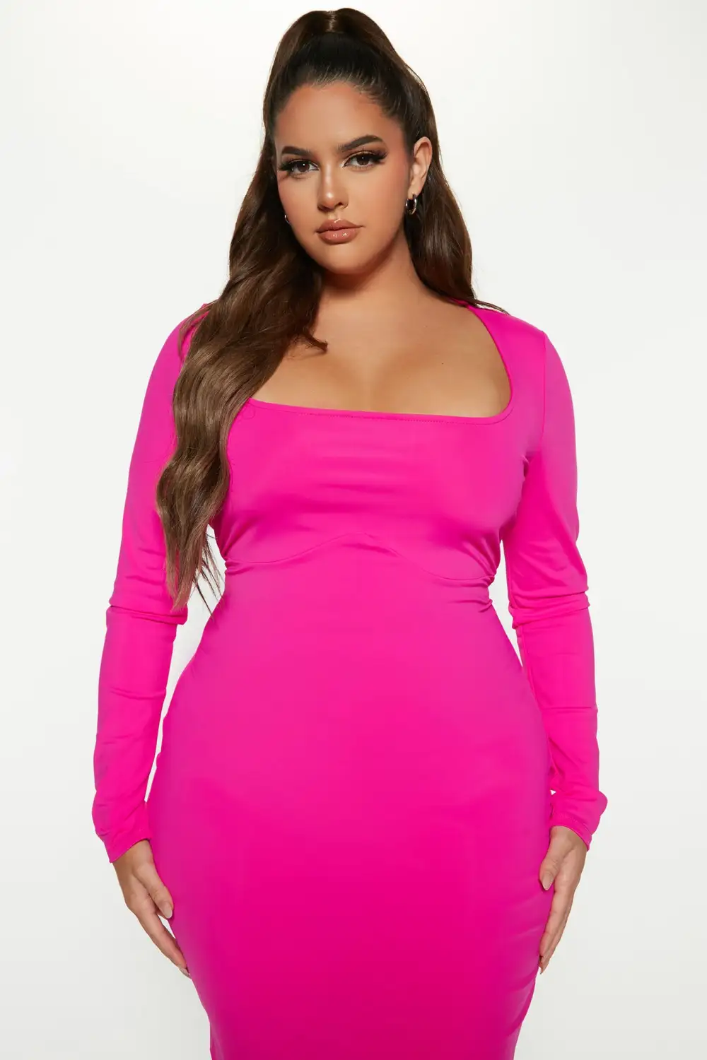 Noelle Maxi Dress - Fuchsia