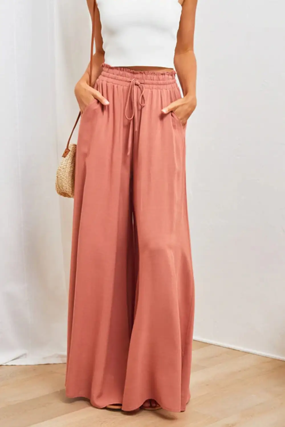 Easy Waist Wide Leg Pants