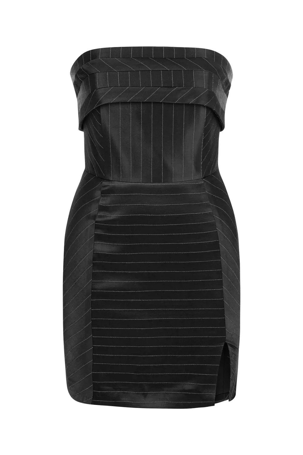 Strapless Mini Dress-Black