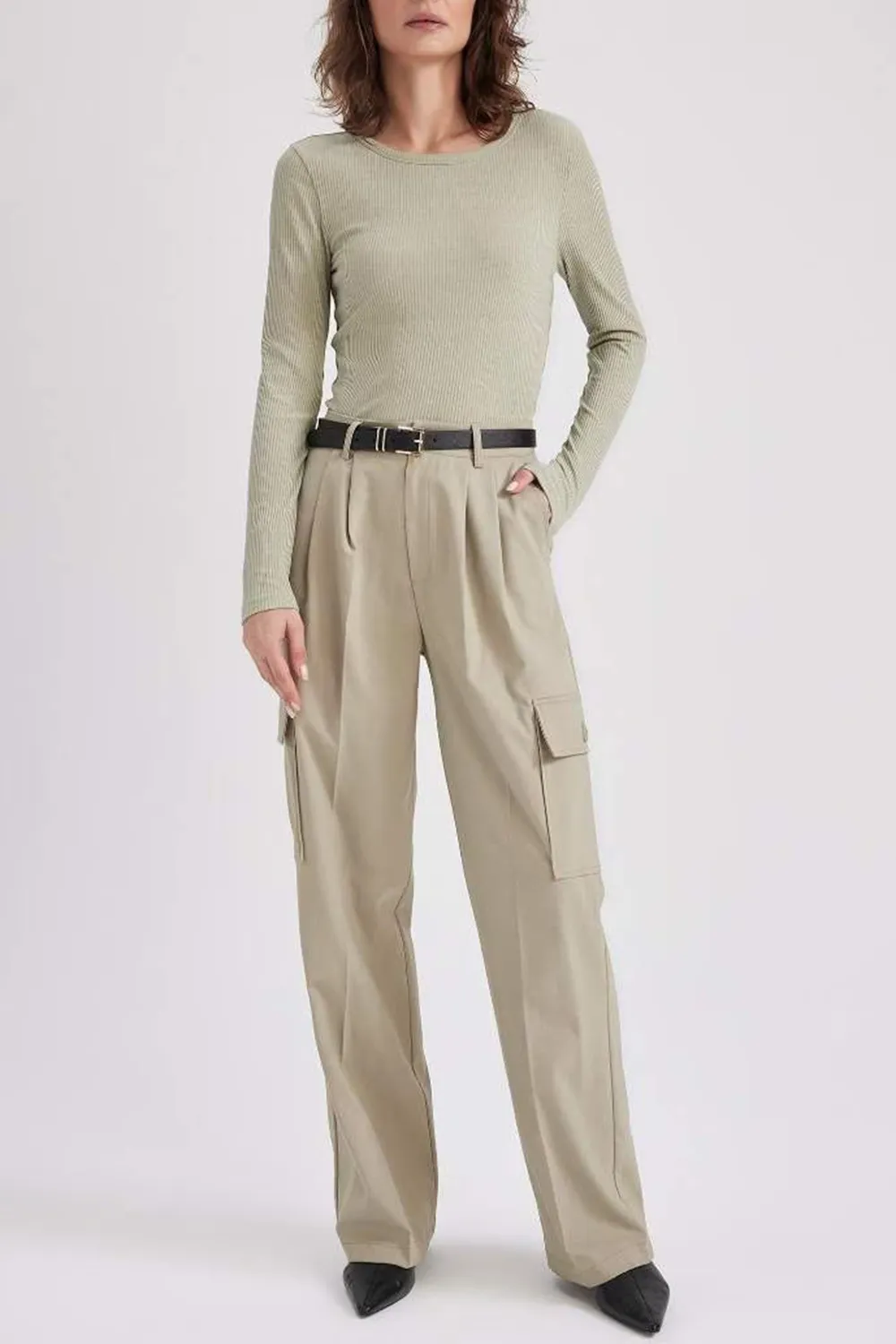 Soft Cotton Solid Long Sleeve Tee