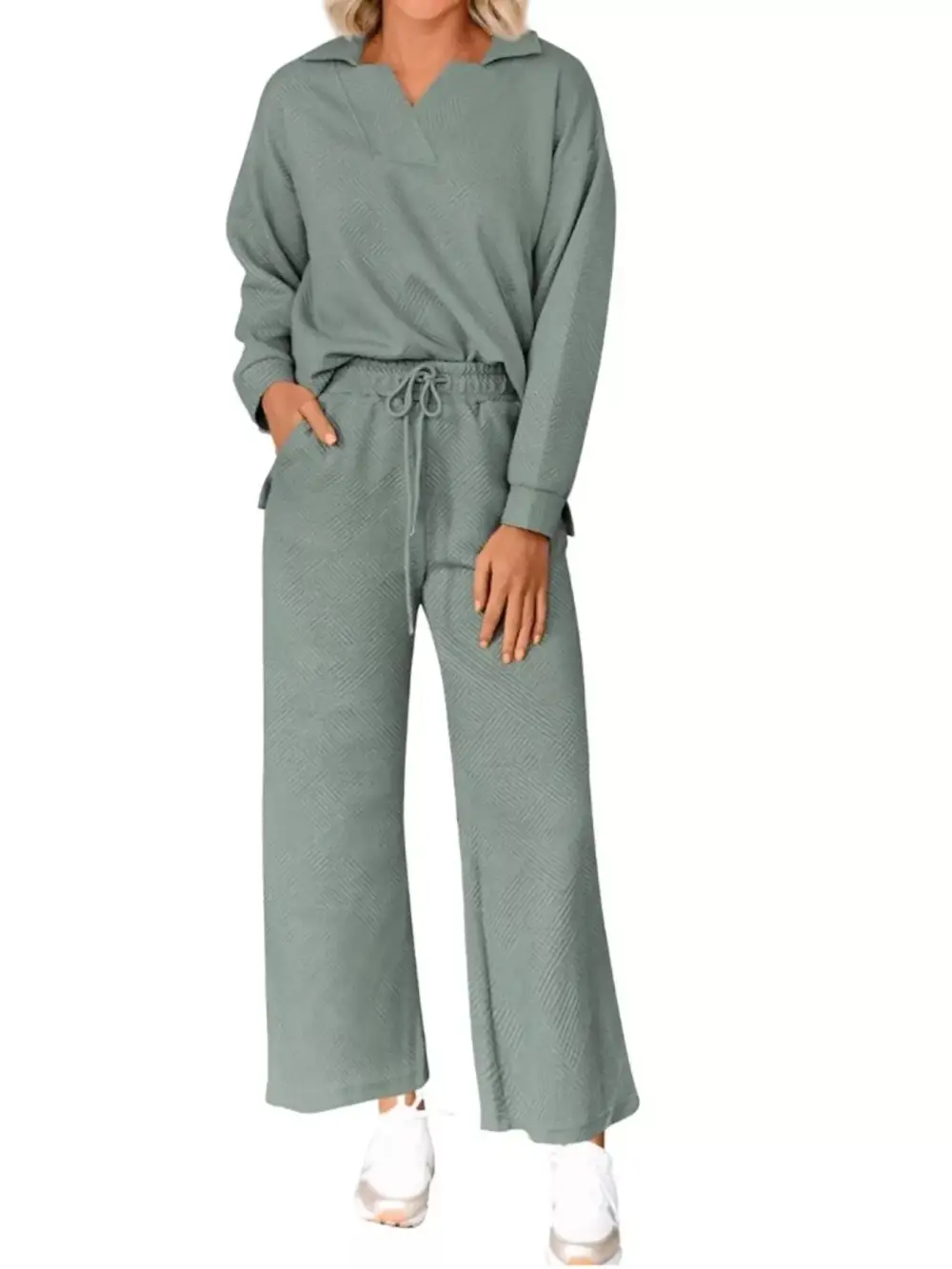 Drawstring Side Slit Set
