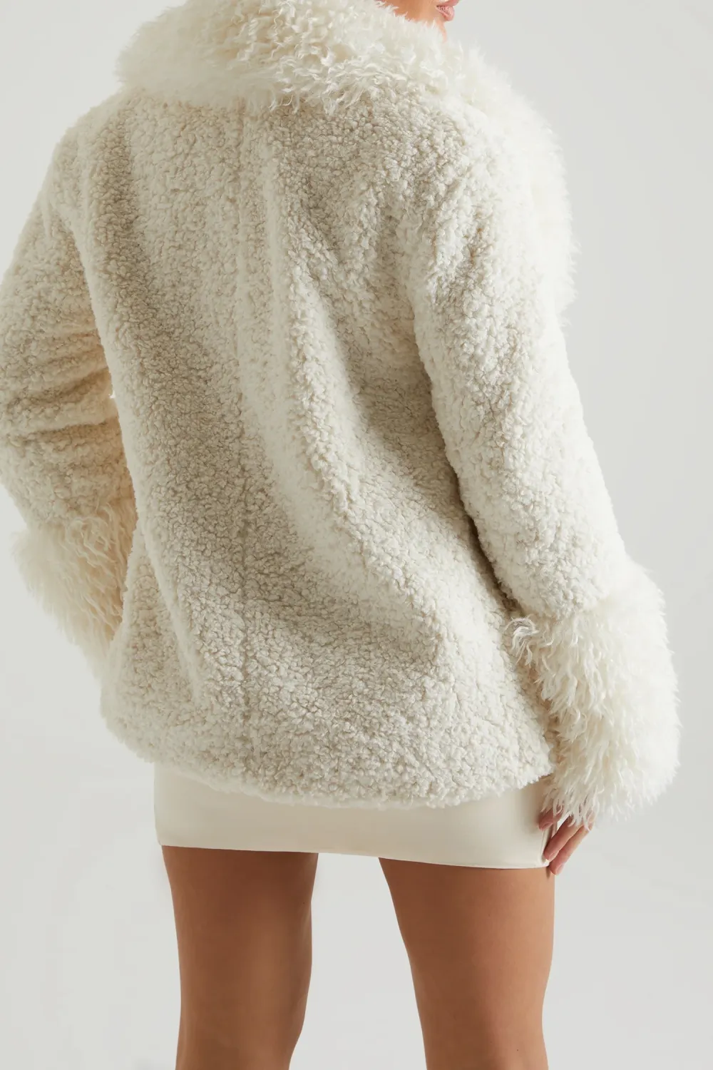 Ladies Loose Thickened Lamb Wool Coat