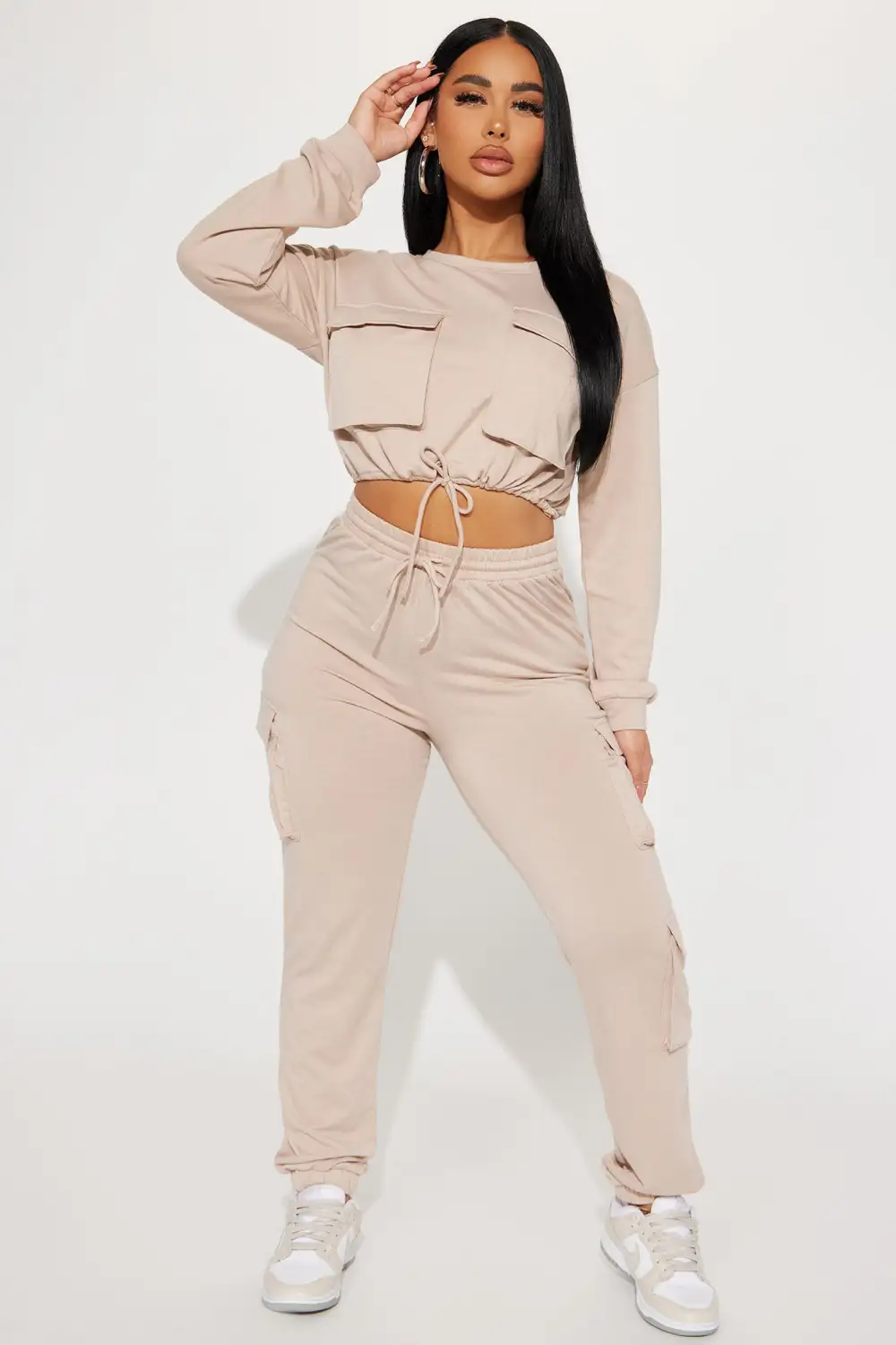 Finding Time Jogger Set  - Taupe