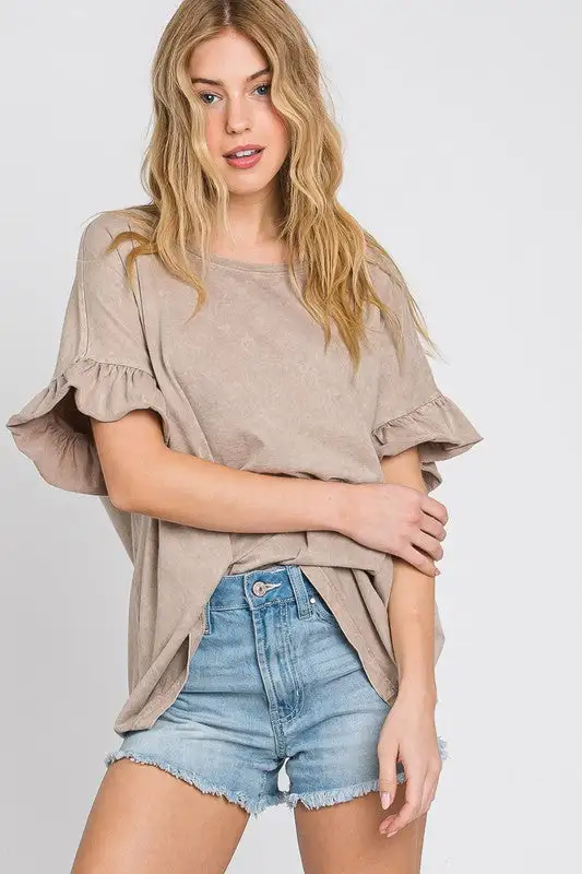 Mandy Mae Mineral Washed Top | URBAN ECHO SHOP