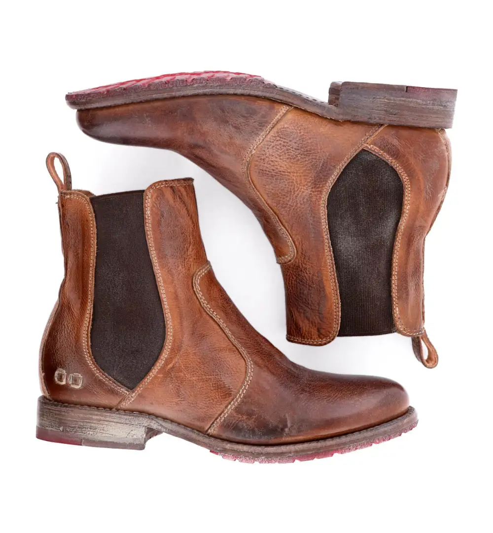 Slip-On Distressed Chelsea Boots