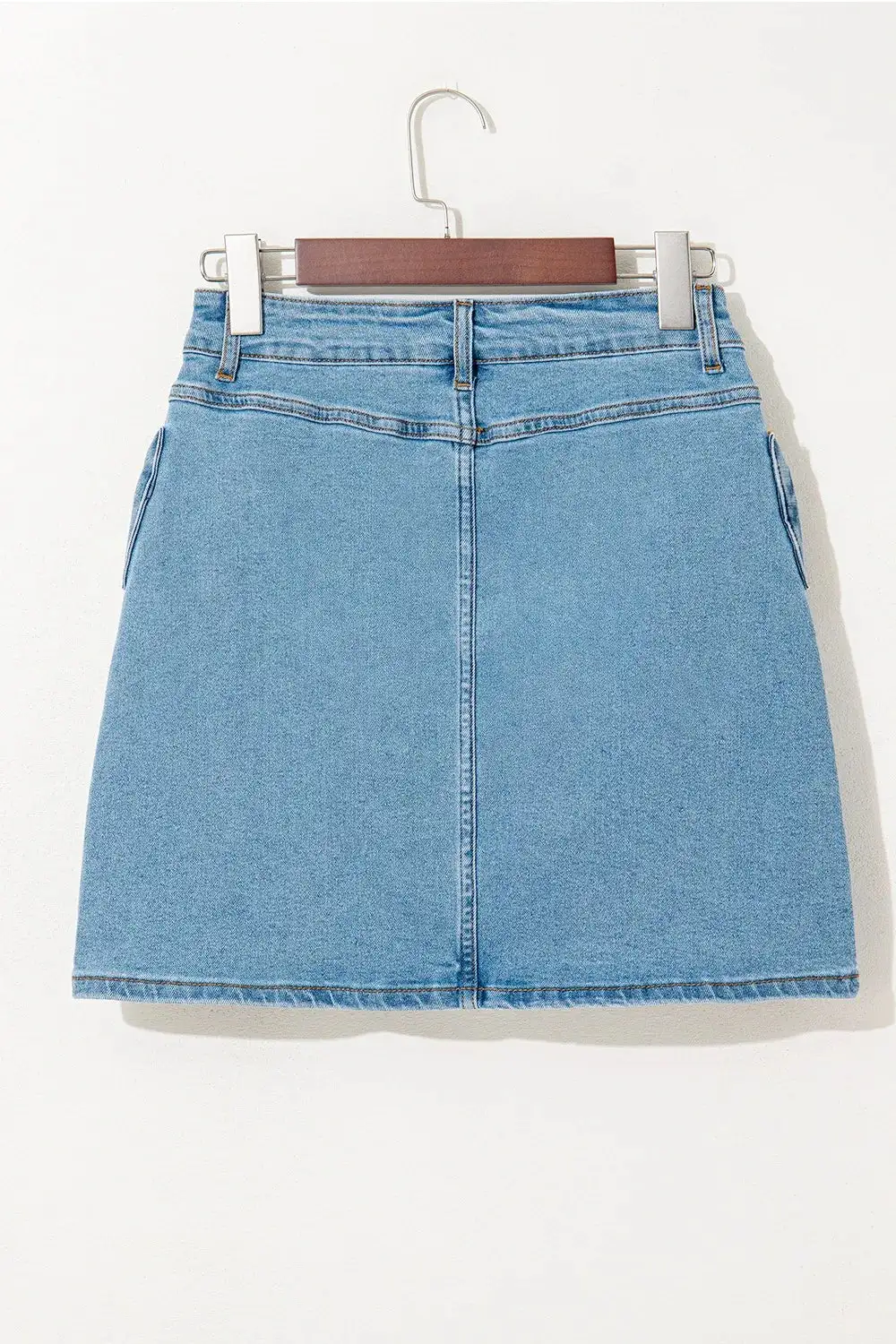 Modern Denim High Waist Skirt