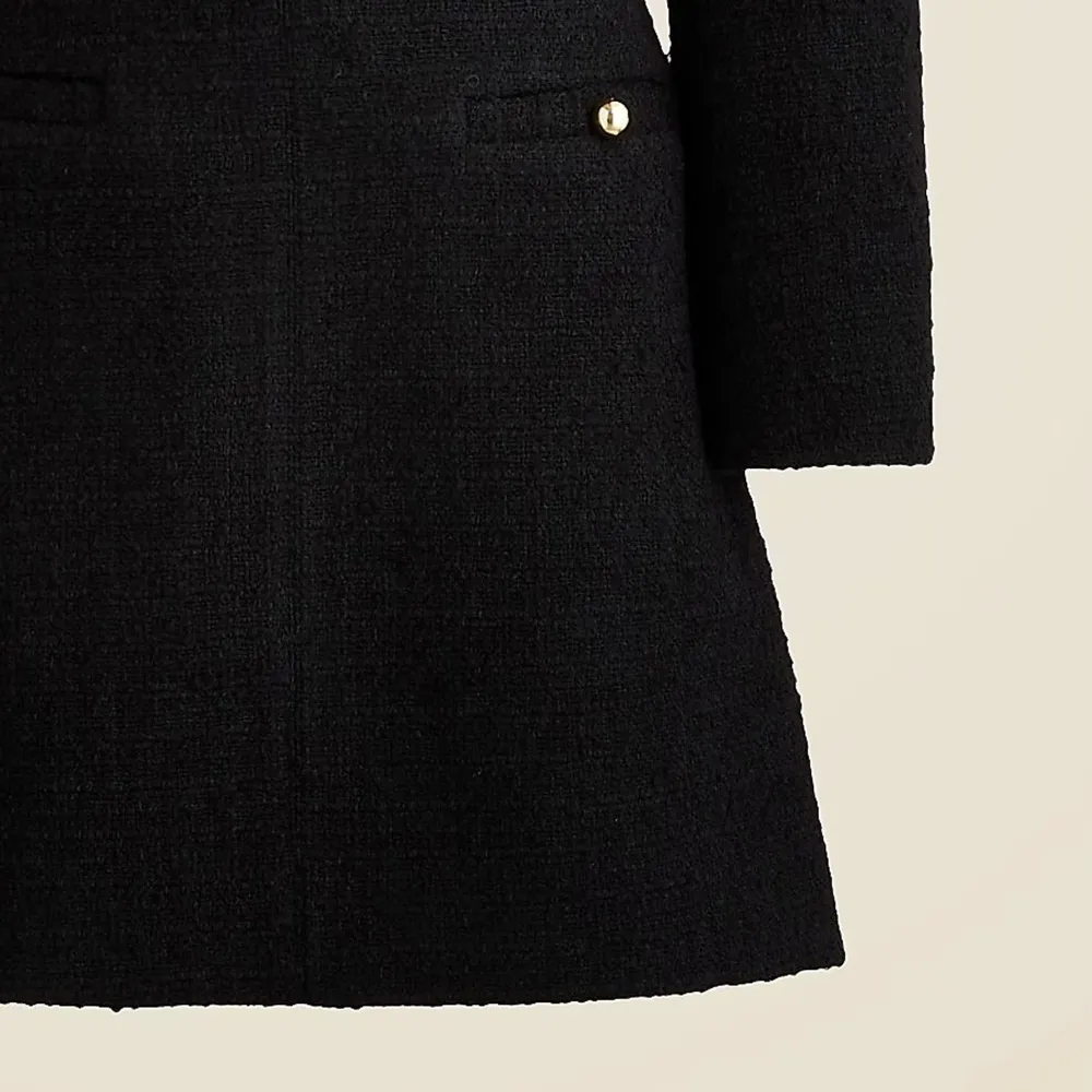 scoopneck dress in tweed