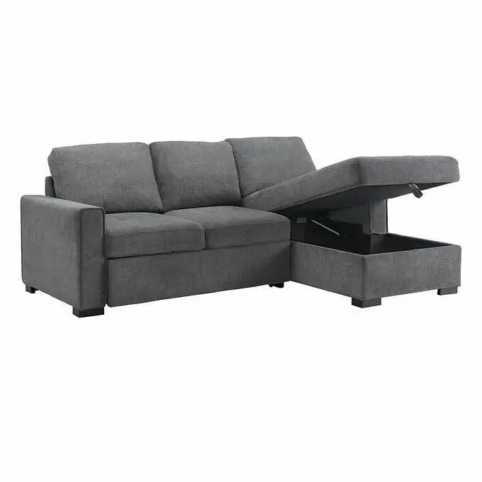 Kendale Sleeper Sofa With Storage Chaise