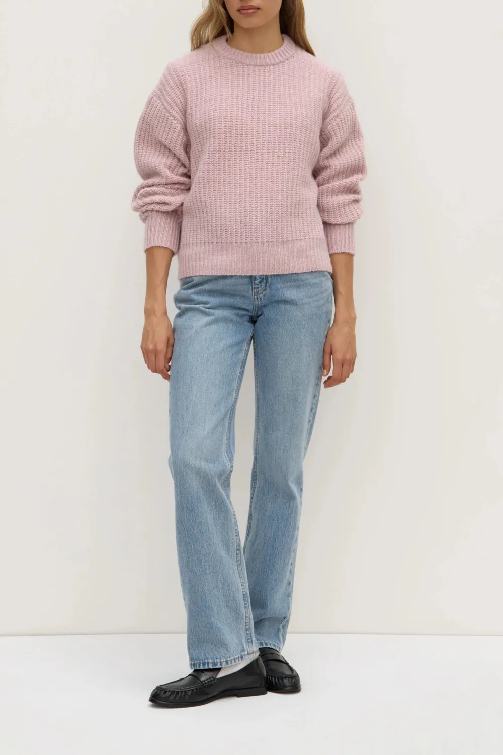 Thick Round Neck Knitted Sweater