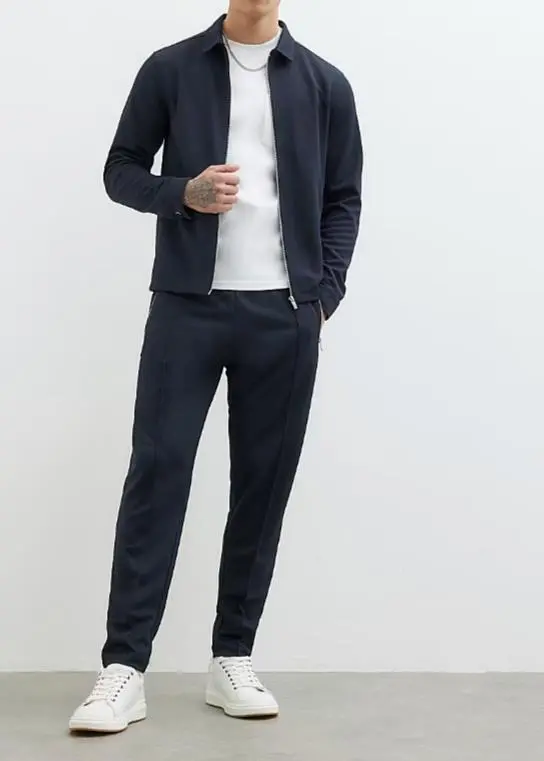 Fashion Casual Navy  Jacket Men's  Coat