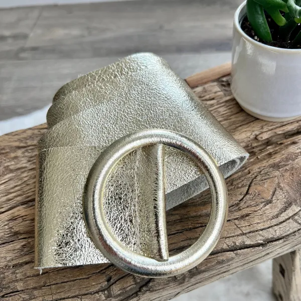 Everyday Leather Circle Buckle Belt