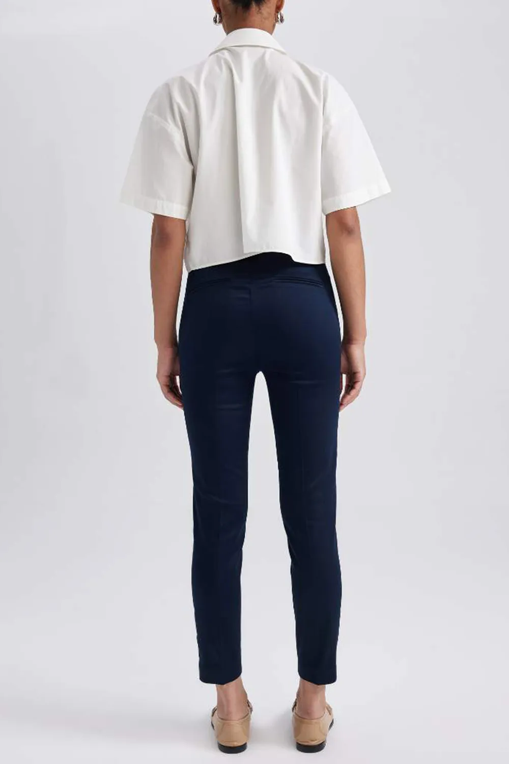 Elastic-Waist Solid Training Pants