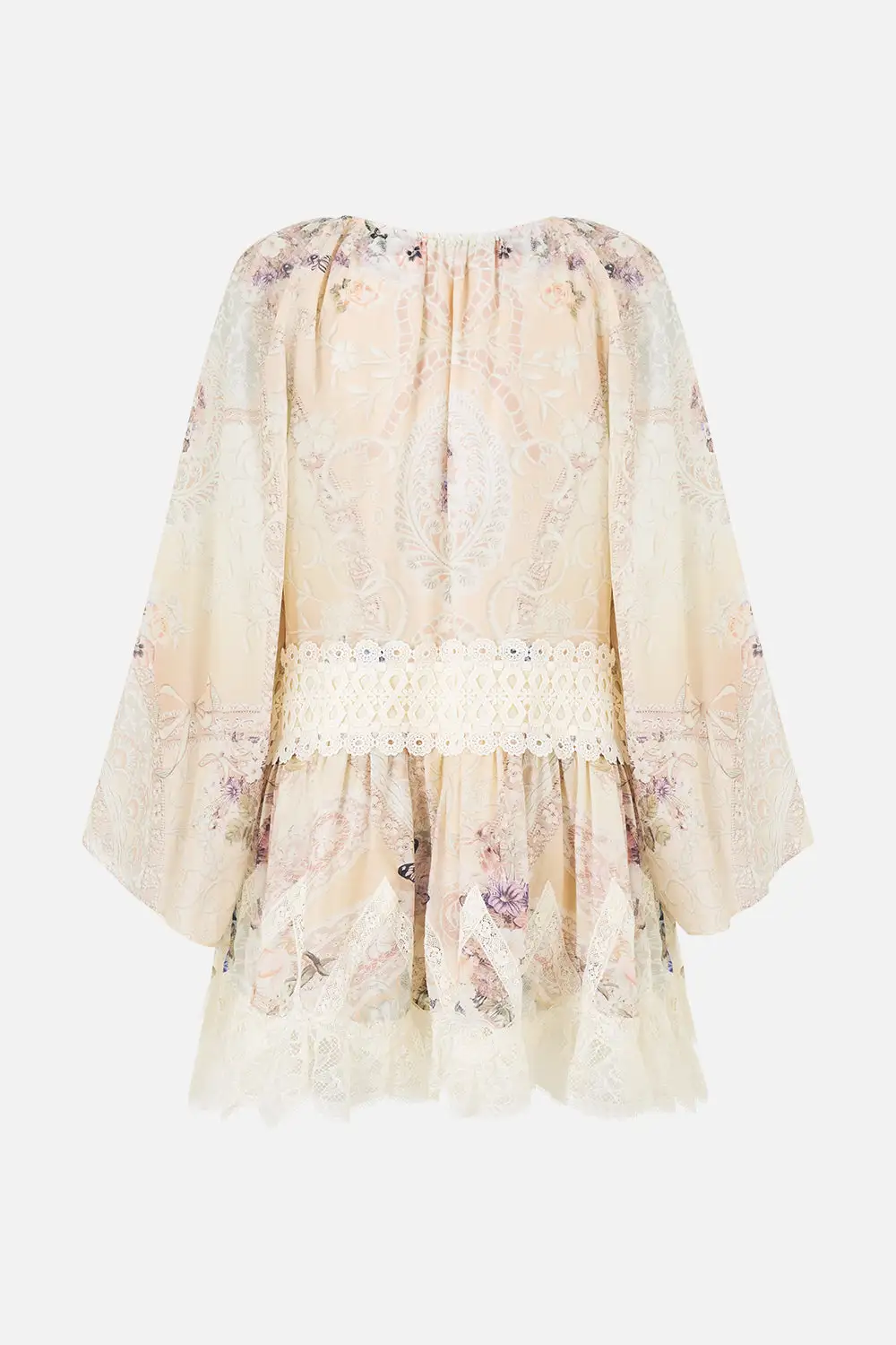 Relaxed Short Dress with Dropped Waist