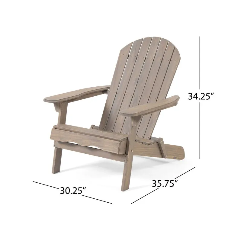 Woking Acacia Outdoor Adirondack Chair Set