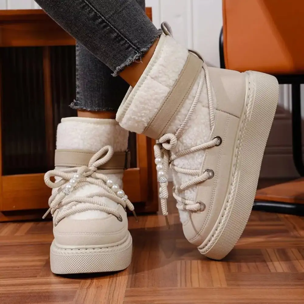 Classic Lace-Up Platform Boots