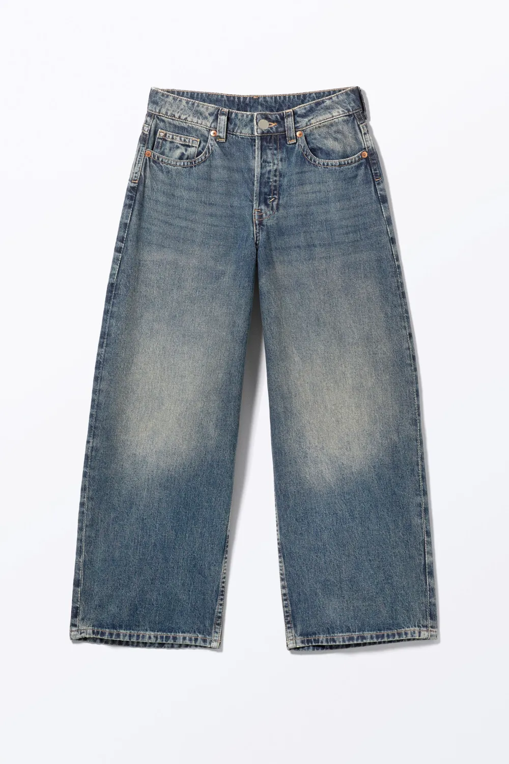 Low Rise Wide Leg Jeans