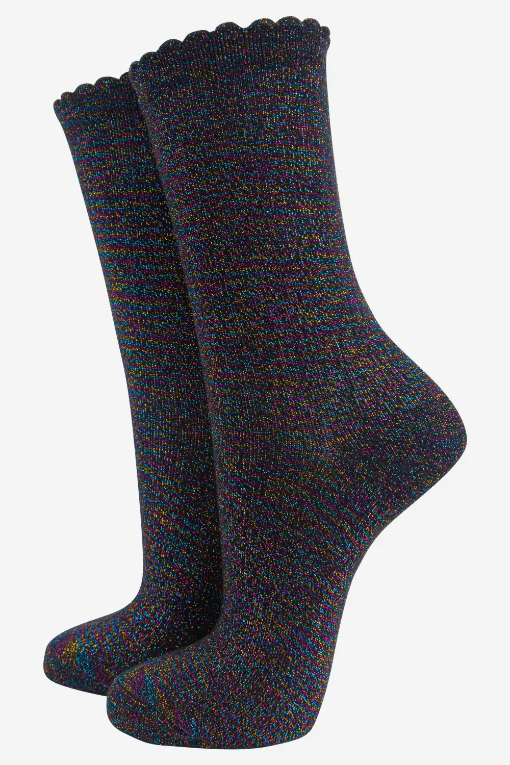 Crafted Women's Glitter Socks